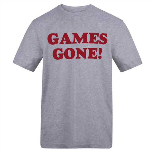 Grey - Front - AWD Mens Games Gone T-Shirt
