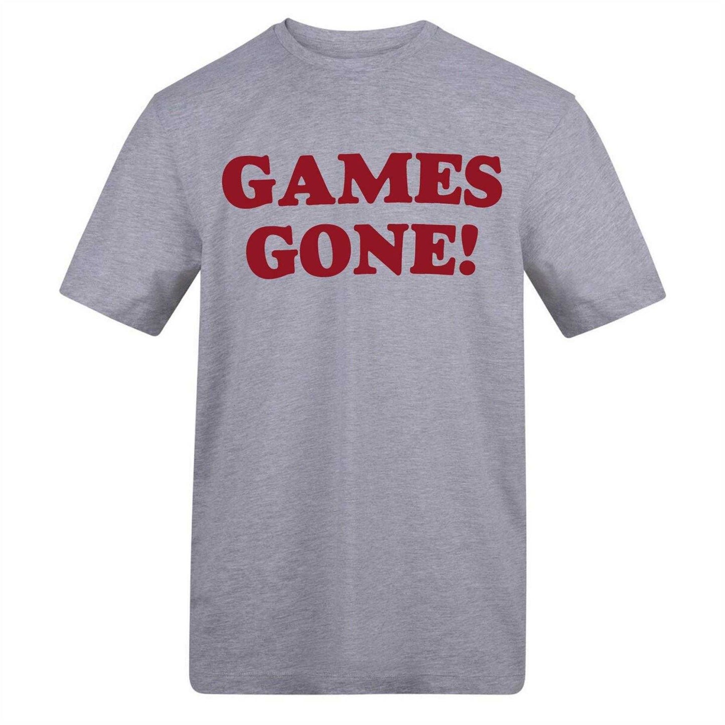 Grey - Front - AWD Mens Games Gone T-Shirt