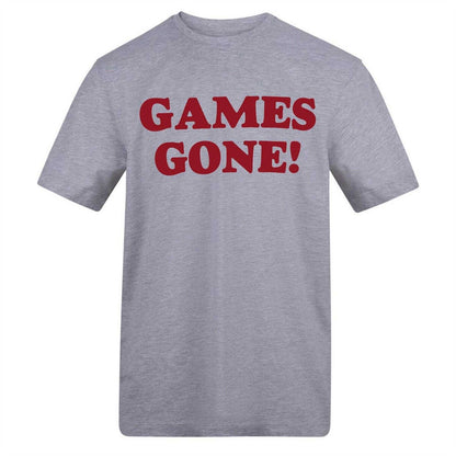 Grey - Front - AWD Mens Games Gone T-Shirt