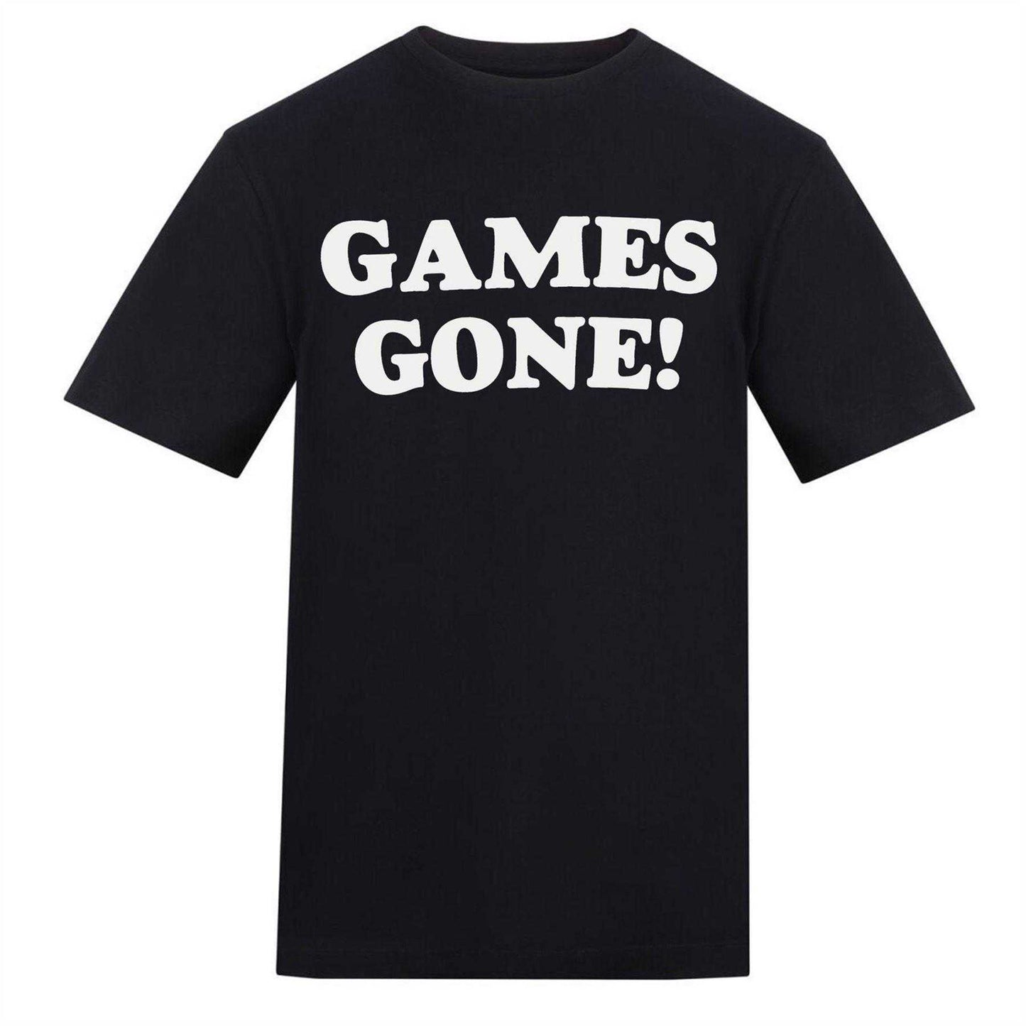Black - Front - AWD Mens Games Gone T-Shirt