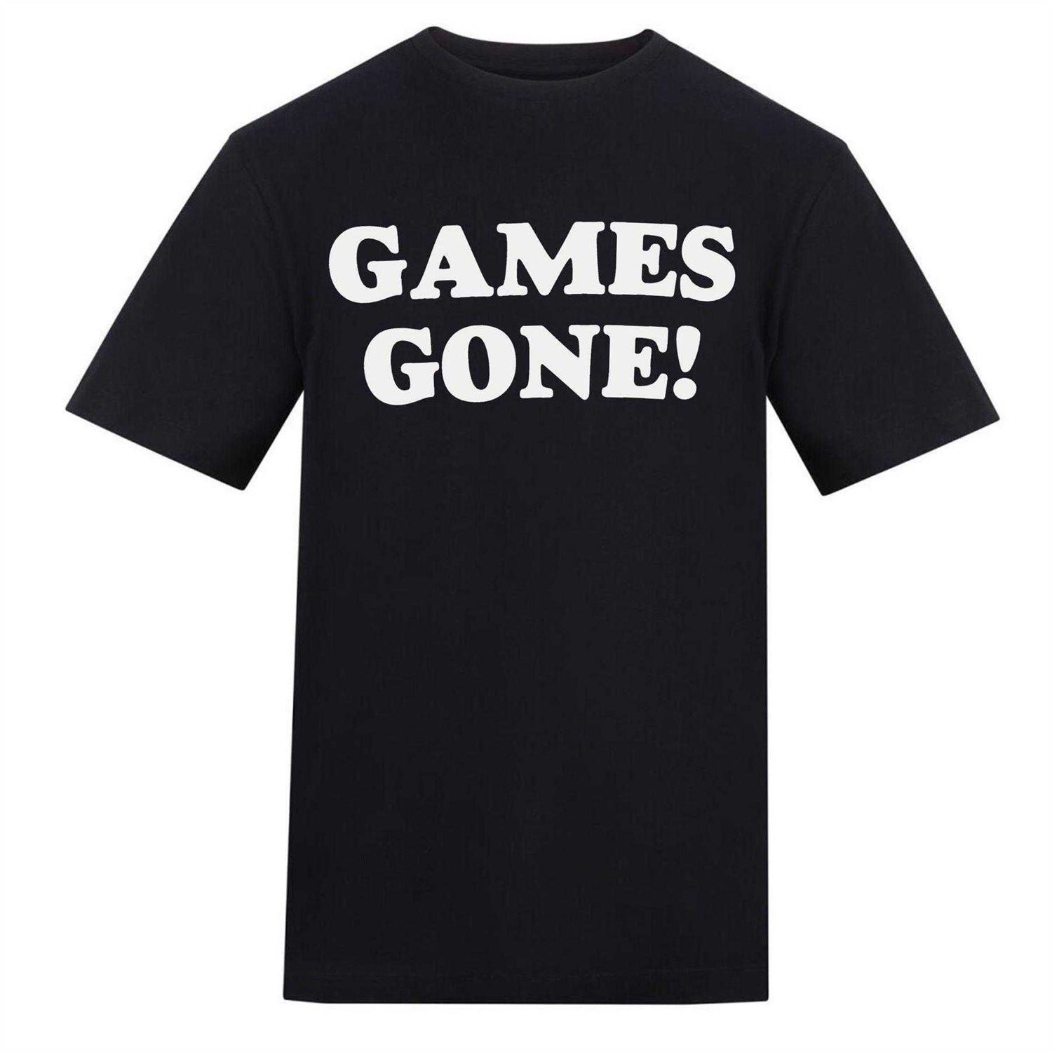 Black - Front - AWD Mens Games Gone T-Shirt