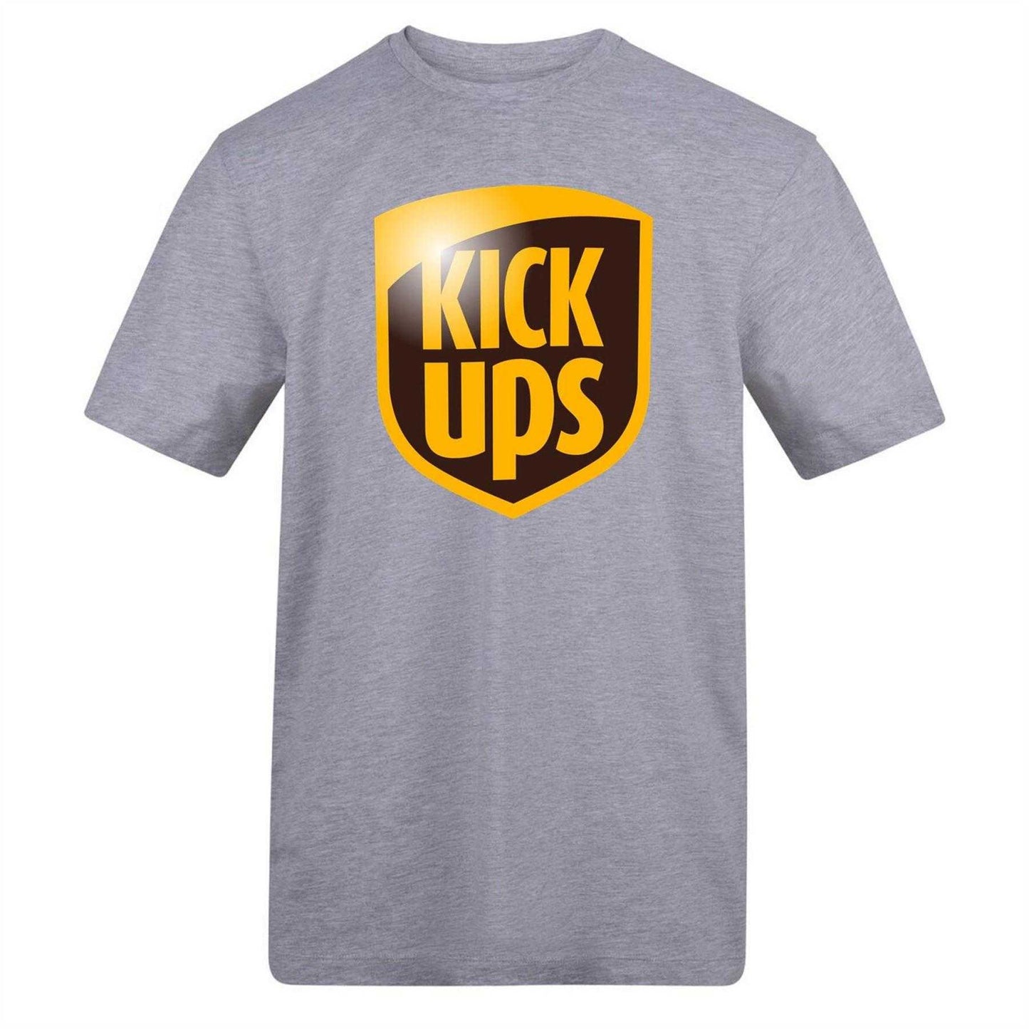 Grey - Front - AWD Mens Kick Ups T-Shirt