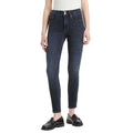 Dark Blue - Side - Levis Womens-Ladies 311 Shaping Leather Patch Skinny Game Jeans
