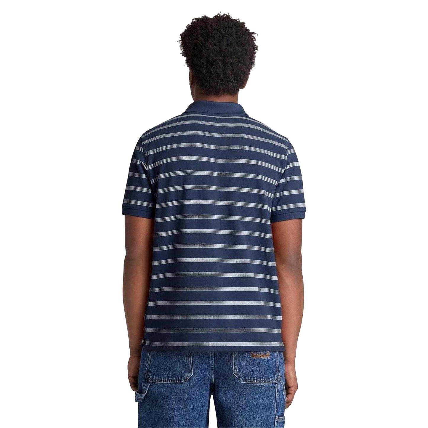 Oceana - Back - Timberland Mens Stripe Short-Sleeved Polo Shirt