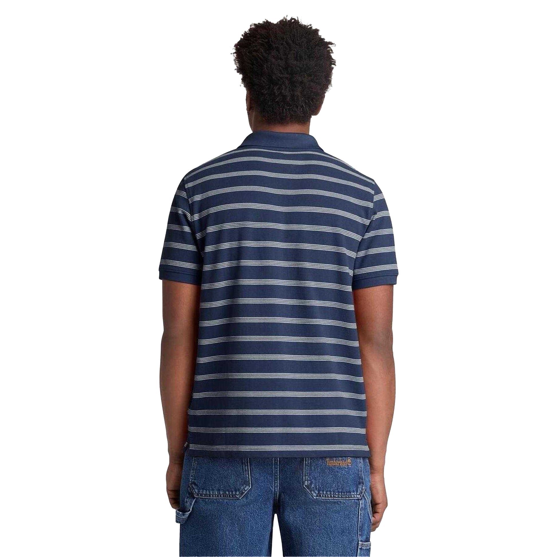 Oceana - Back - Timberland Mens Stripe Short-Sleeved Polo Shirt