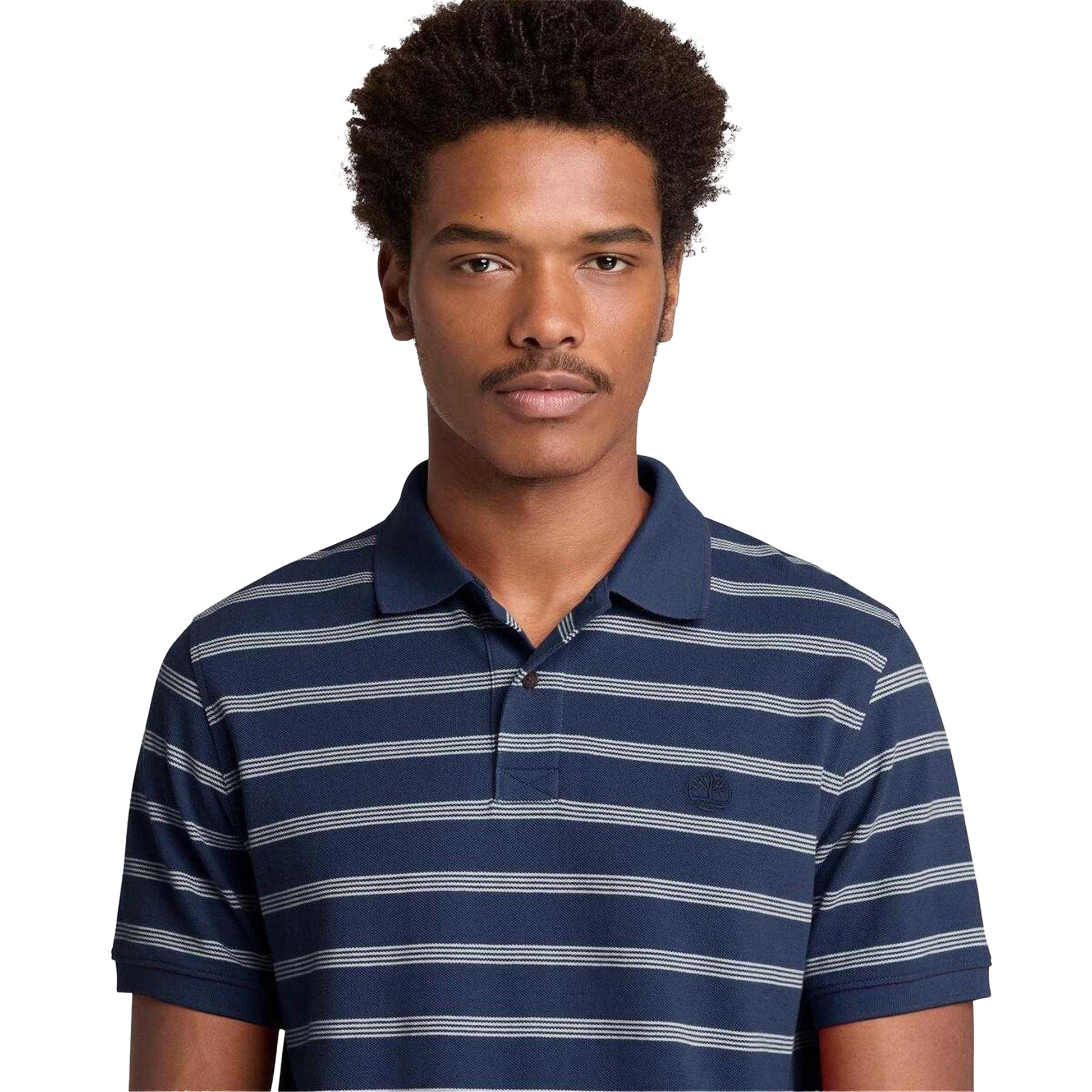 Oceana - Side - Timberland Mens Stripe Short-Sleeved Polo Shirt