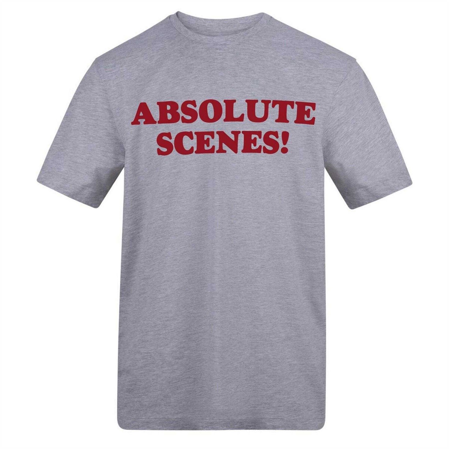 Grey - Front - AWD Mens ABSOLUTE SCENES! T-Shirt