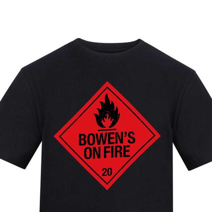 Black - Side - AWD Mens Bowen´s On Fire T-Shirt