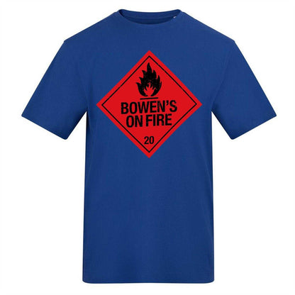 Blue - Front - AWD Mens Bowen´s On Fire T-Shirt