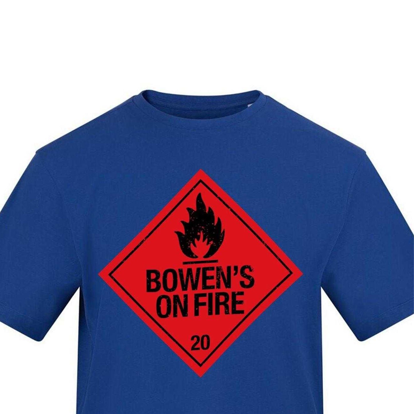 Blue - Side - AWD Mens Bowen´s On Fire T-Shirt