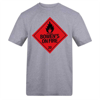 Grey - Front - AWD Mens Bowen´s On Fire T-Shirt