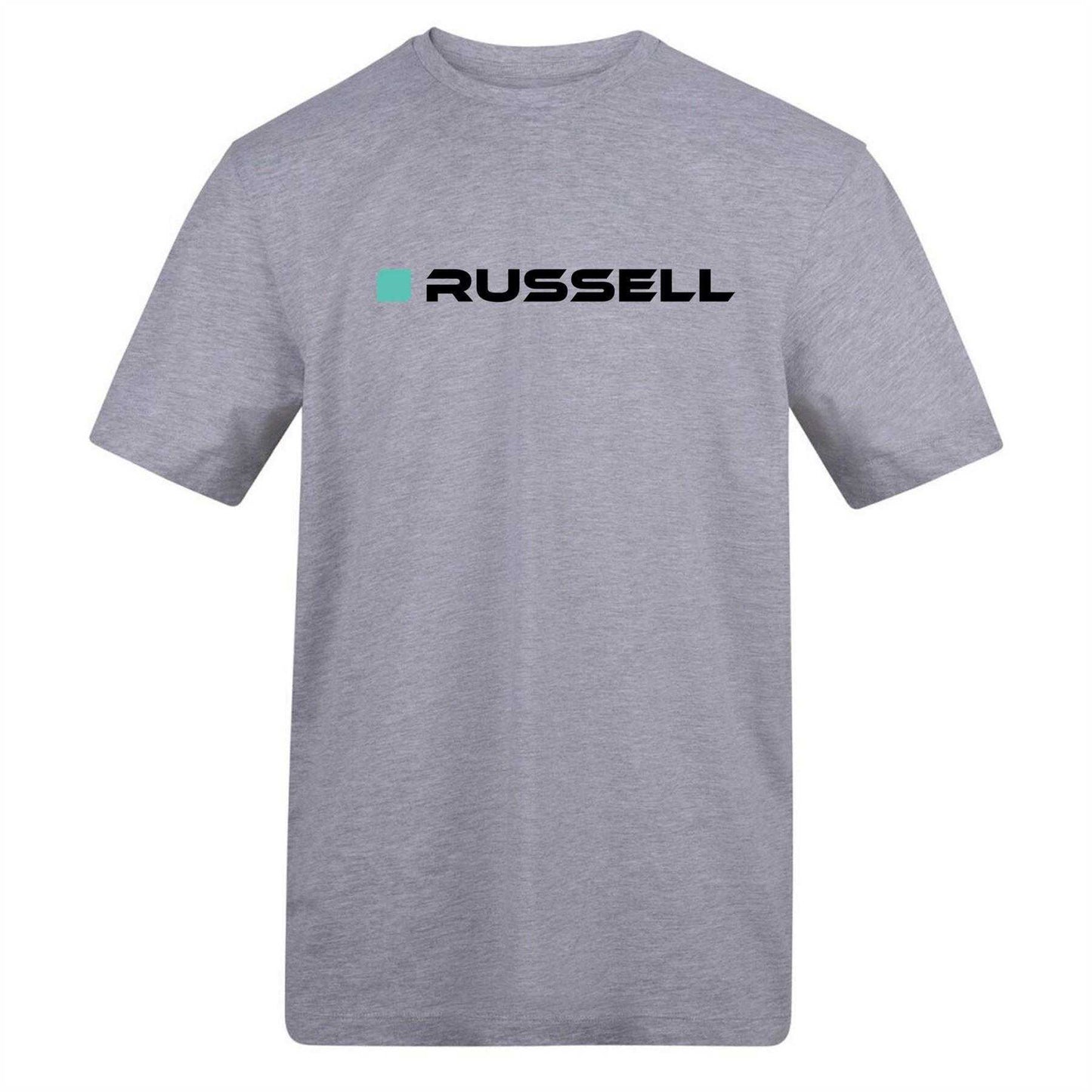 Grey - Back - AWD Unisex Adult Russell Mercedes F1 T-Shirt