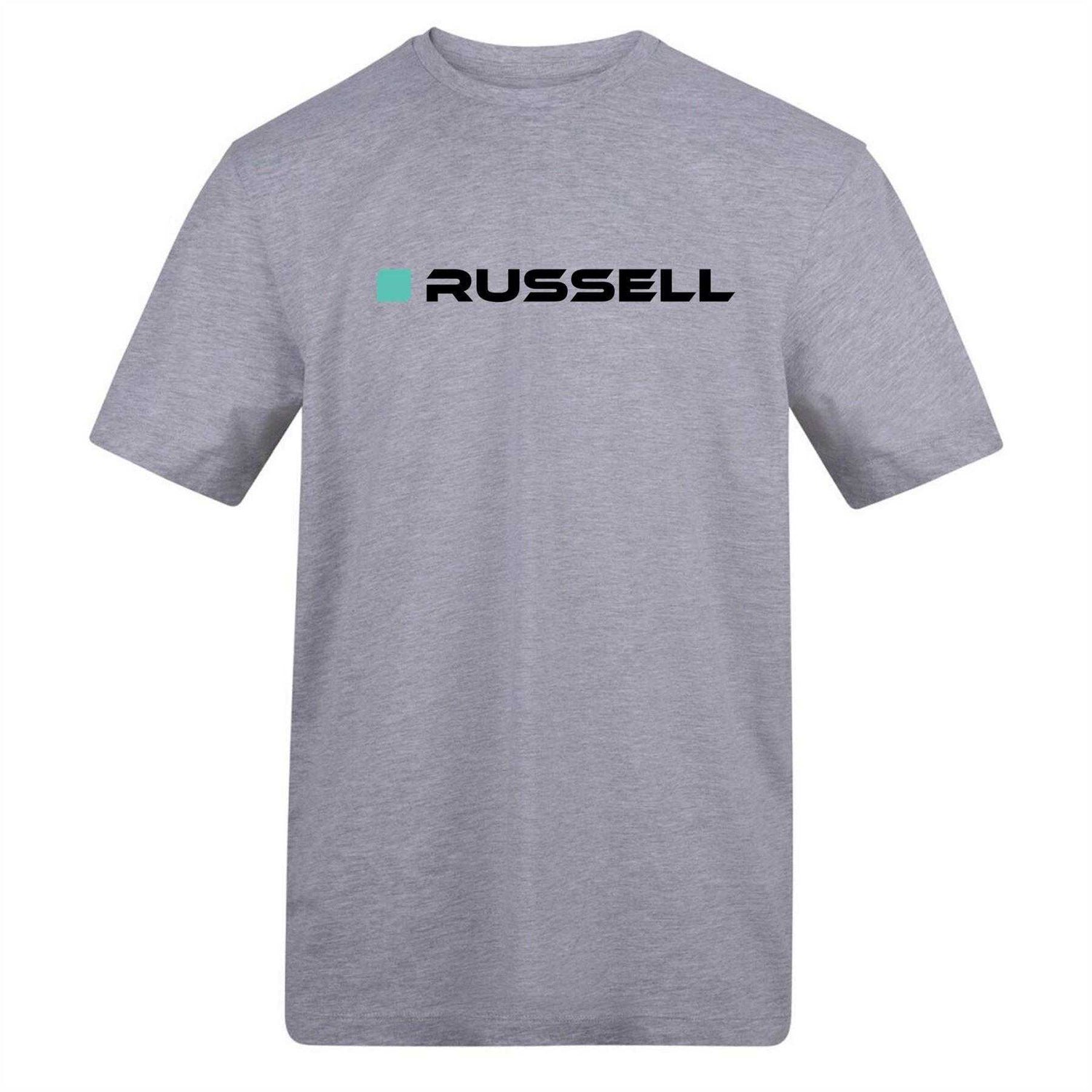 Grey - Back - AWD Unisex Adult Russell Mercedes F1 T-Shirt