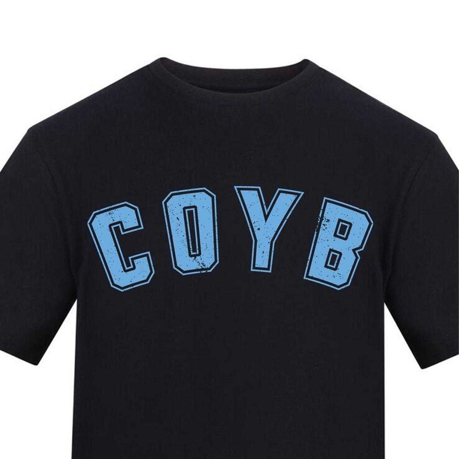 Black - Side - AWD Mens Come On You Blues T-Shirt