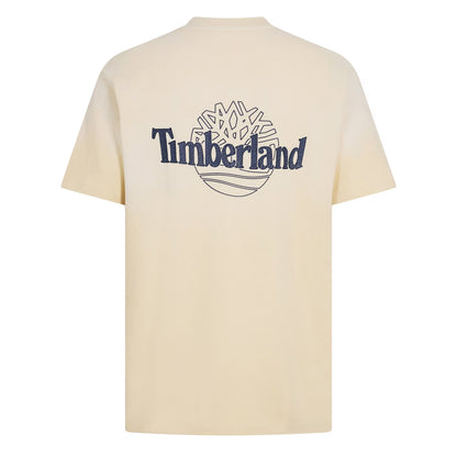 Putty - Back - Timberland Mens Back Print Oversized T-Shirt