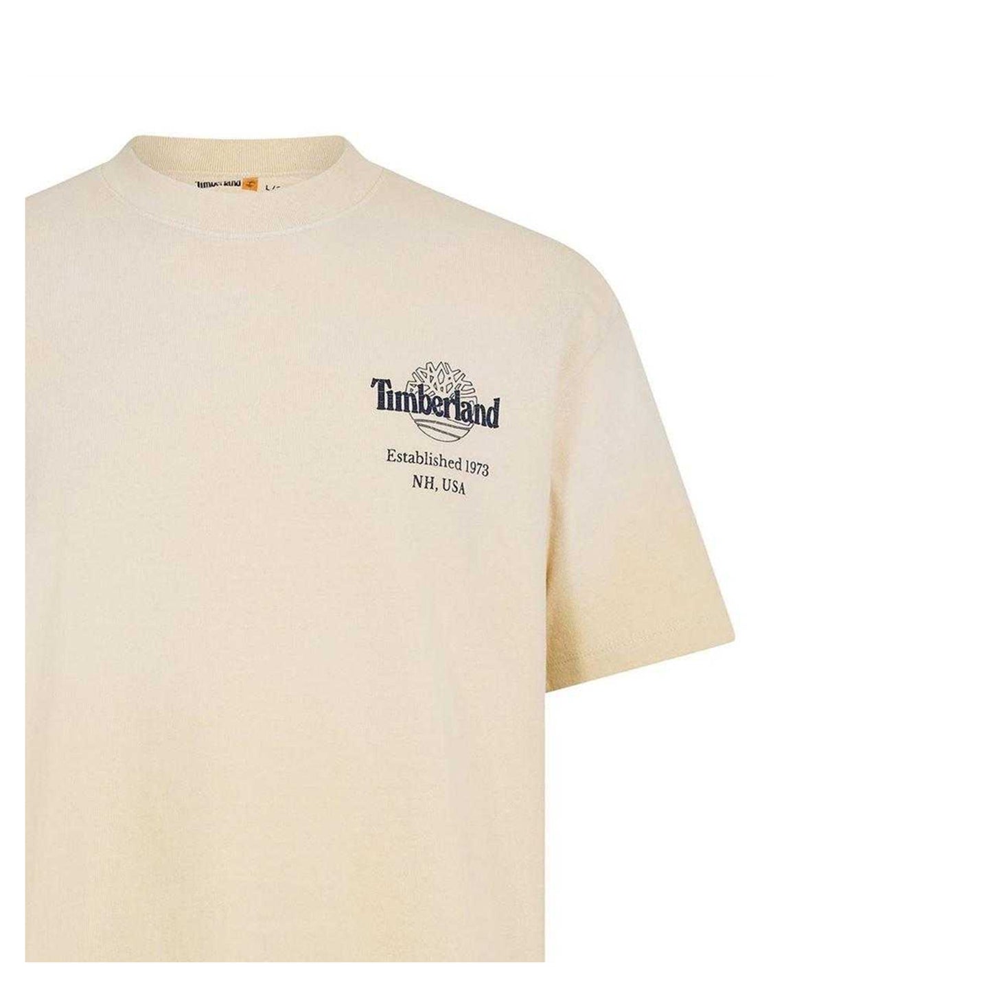 Putty - Side - Timberland Mens Back Print Oversized T-Shirt