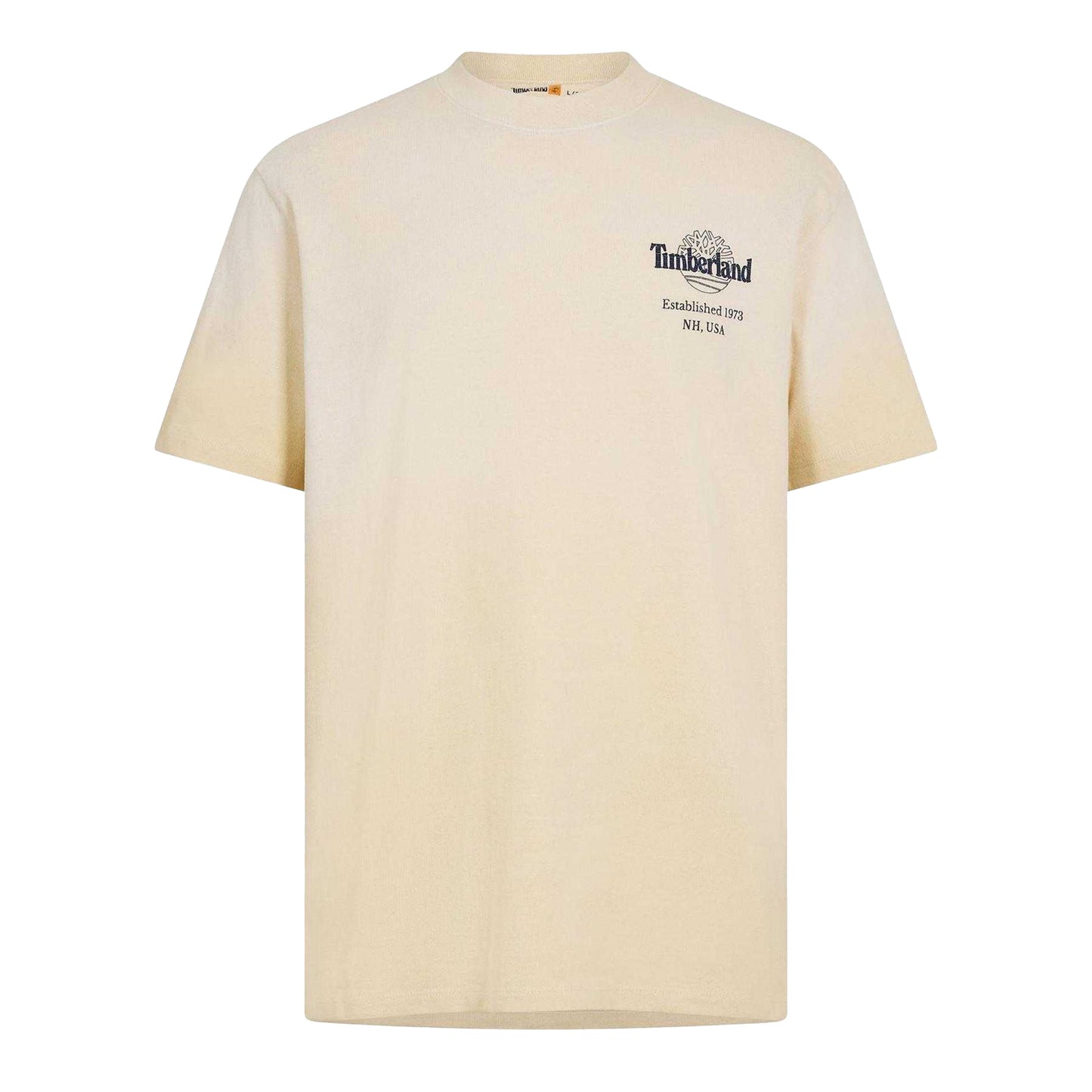 Putty - Front - Timberland Mens Back Print Oversized T-Shirt