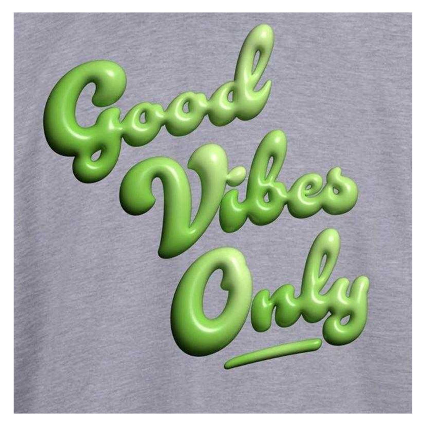 Grey - Side - AWD Mens Good Vibes Only T-Shirt