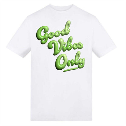 White - Front - AWD Mens Good Vibes Only T-Shirt