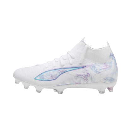 White - Back - Puma Womens-Ladies Ultra 5 Match+ Brilliance Swirl Football Boots