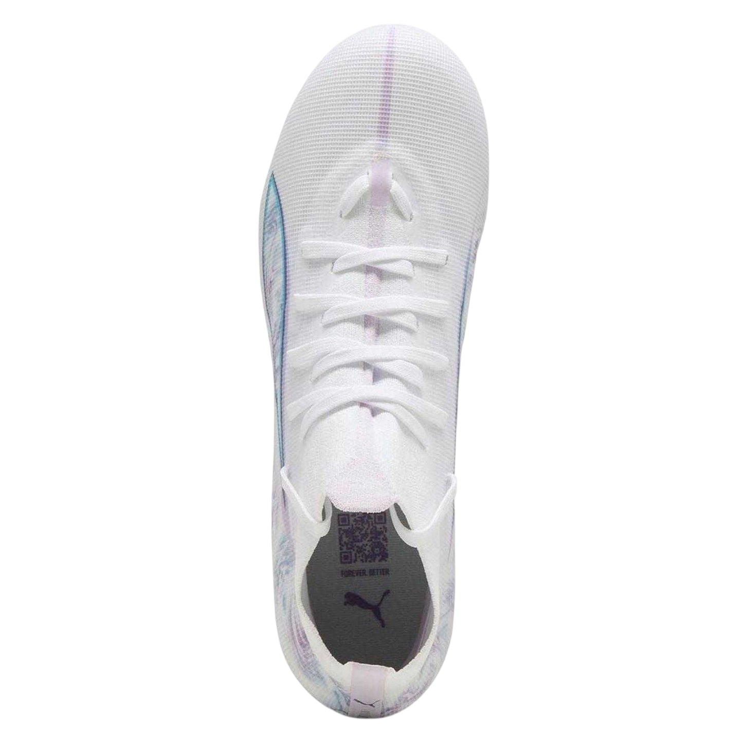 White - Side - Puma Womens-Ladies Ultra 5 Match+ Brilliance Swirl Football Boots