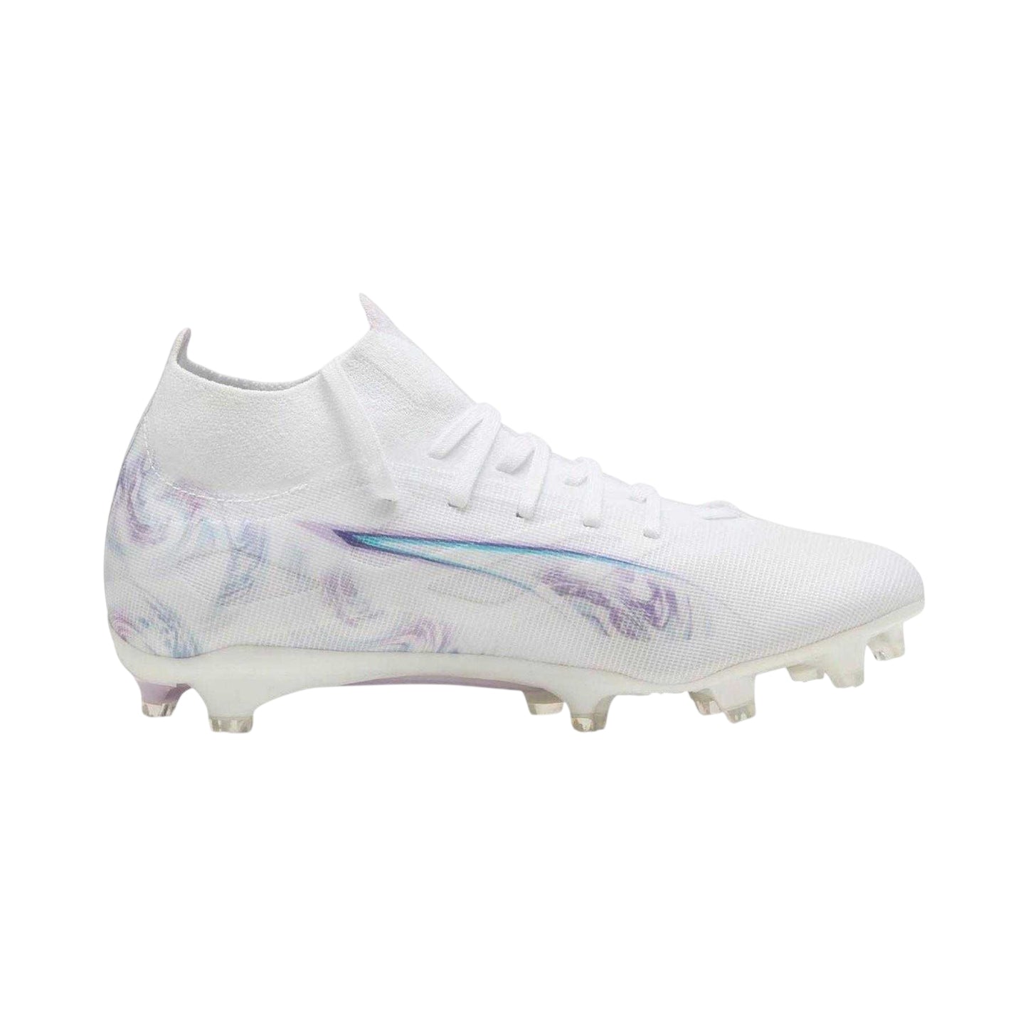 White - Front - Puma Womens-Ladies Ultra 5 Match+ Brilliance Swirl Football Boots