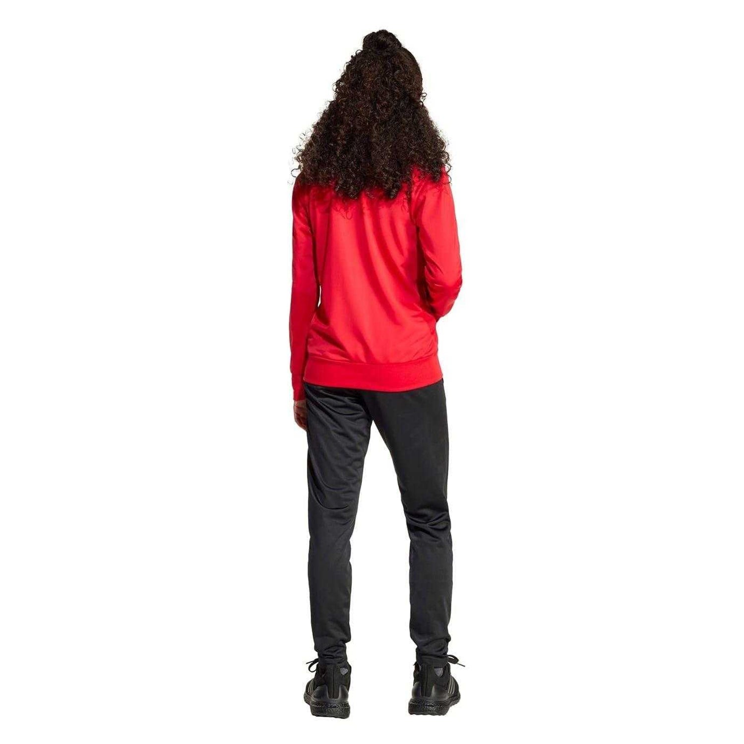 Ruby-Black - Back - Adidas Childrens-Kids Big Logo Full Zip Regular Long-Sleeved Tracksuit