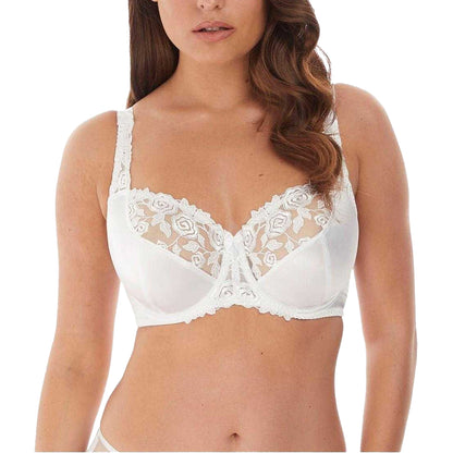 White - Side - Fantasie Womens-Ladies Lace Bra