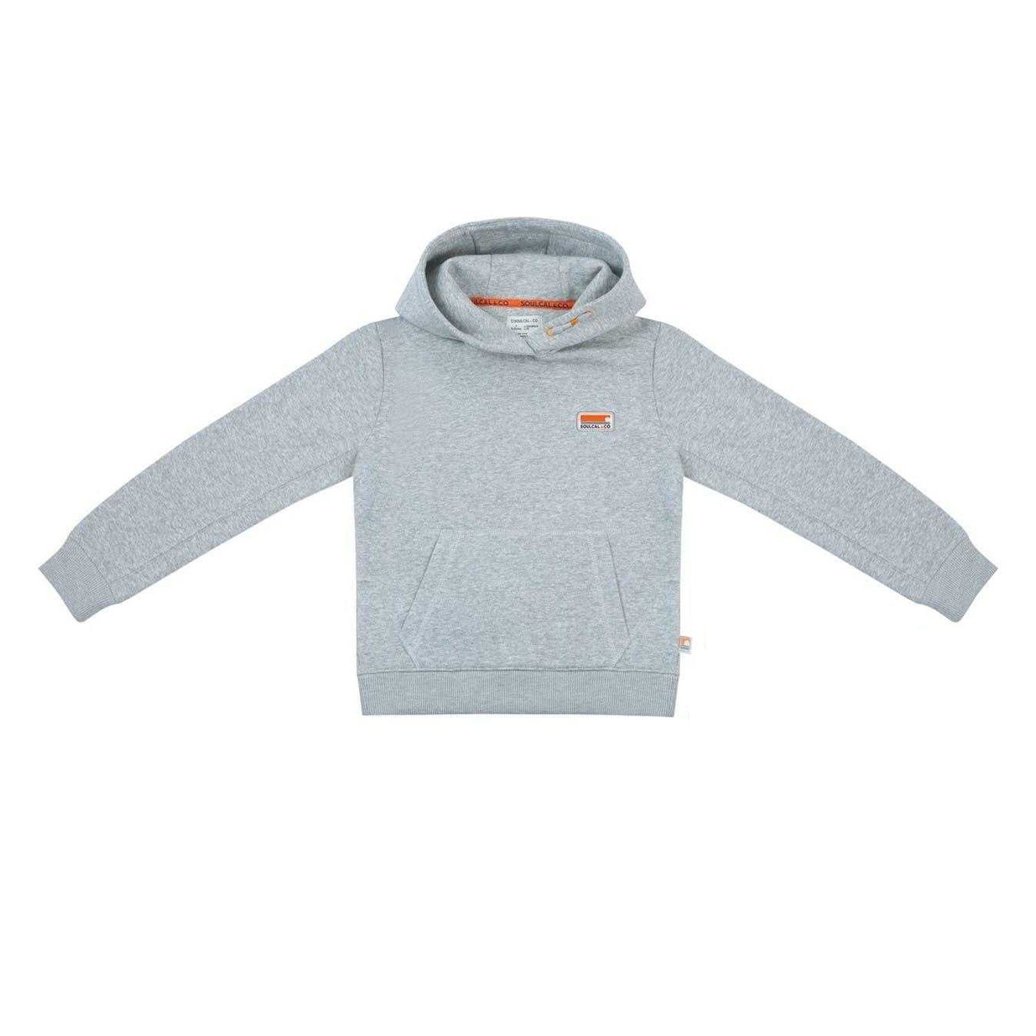 Grey Marl Marl - Side - SoulCal Childrens-Kids Overhead Hoodie And Joggers Set