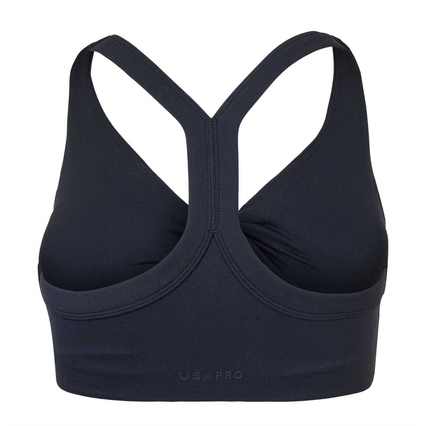 Black - Back - USA Womens-Ladies Sports Bra