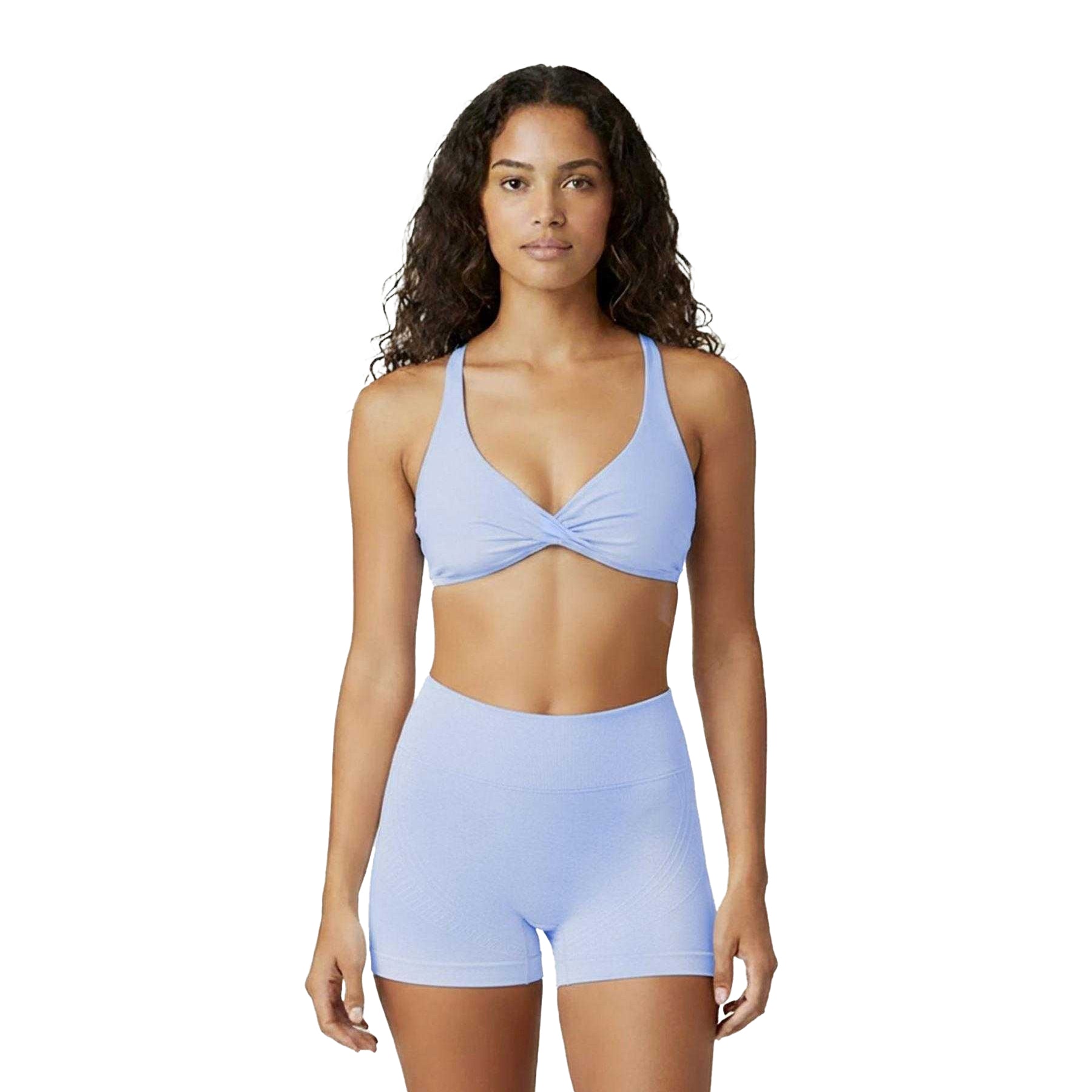Brunnera Blue - Side - USA Womens-Ladies Sports Bra
