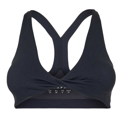 Black - Front - USA Womens-Ladies Sports Bra