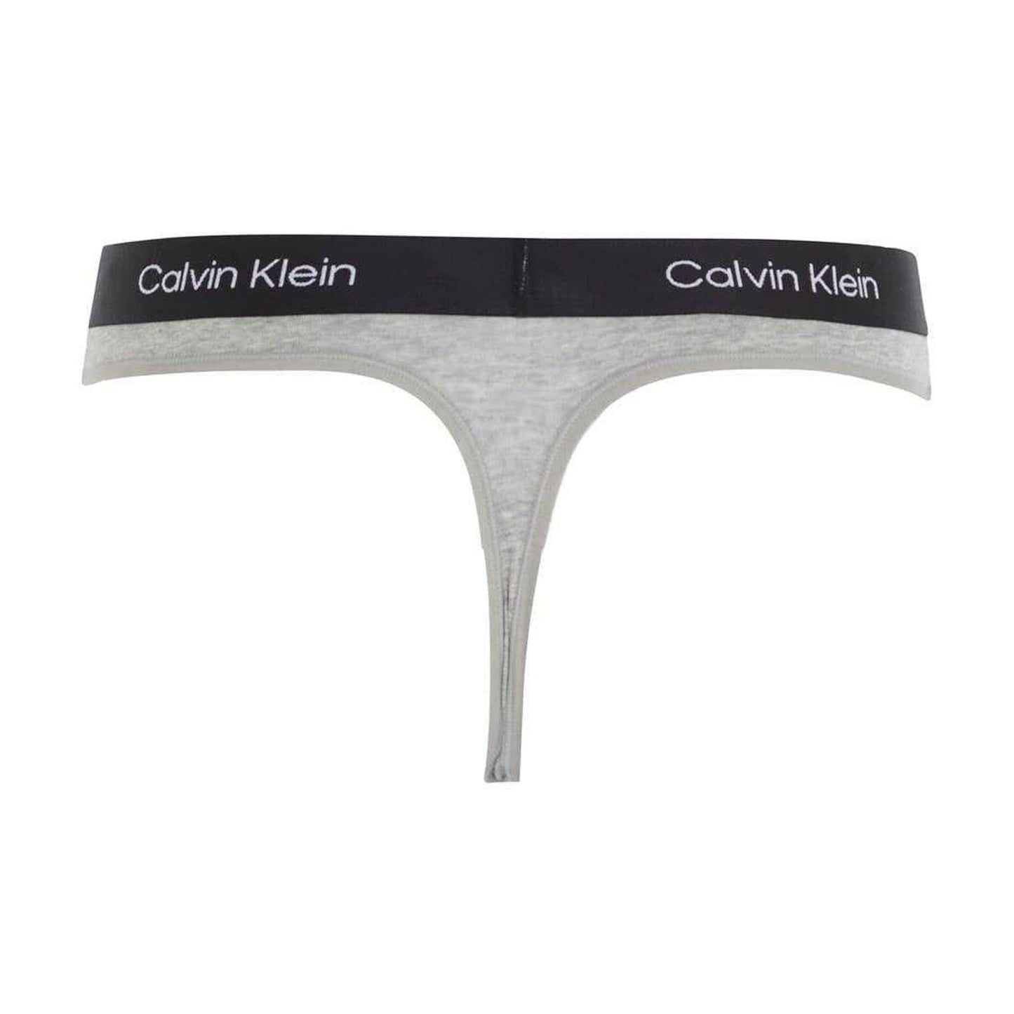 Grey Heather Heather - Back - Calvin Klein Womens-Ladies Organic Cotton Thong