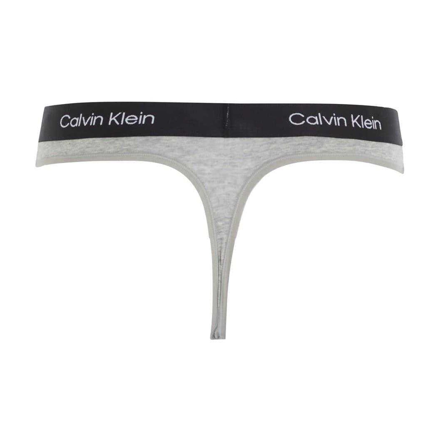 Grey Heather Heather - Back - Calvin Klein Womens-Ladies Organic Cotton Thong