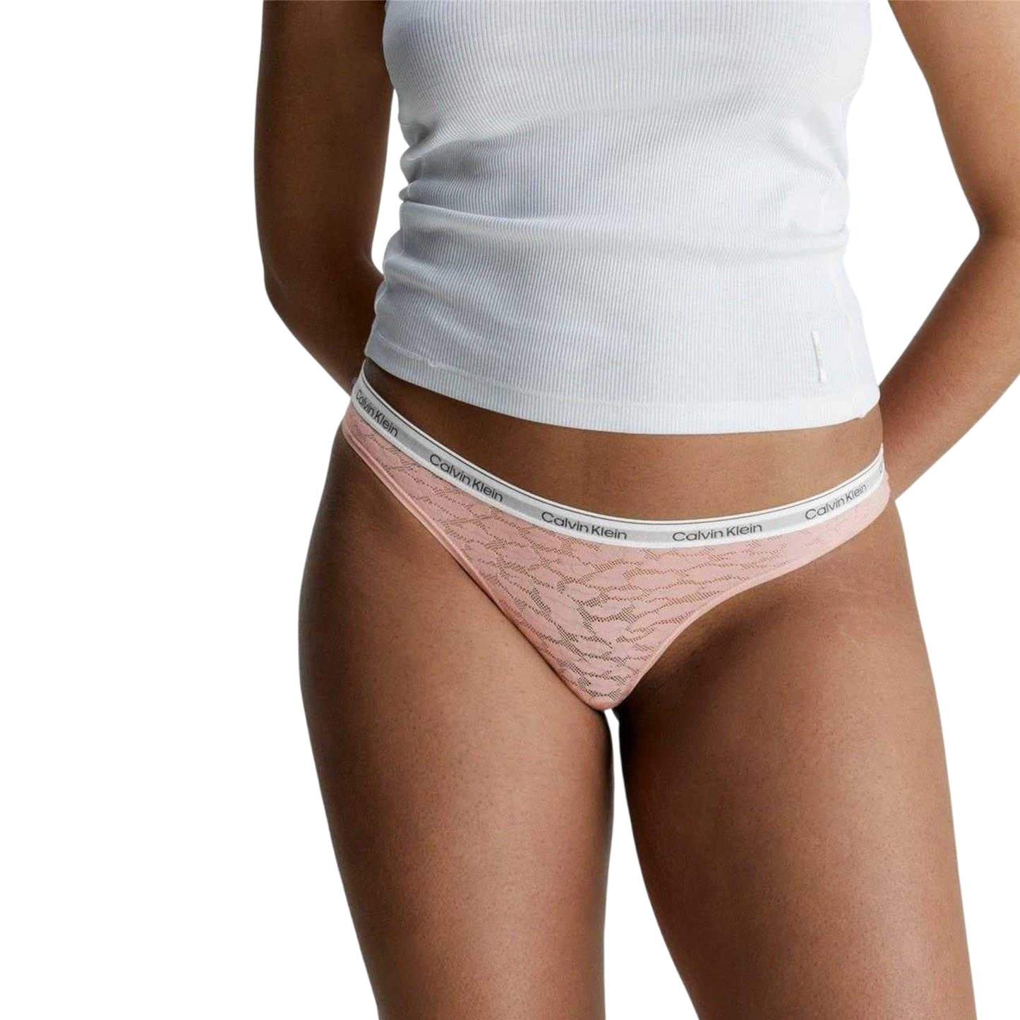 Leopard - Side - Calvin Klein Womens-Ladies Nylon Brazilian Briefs