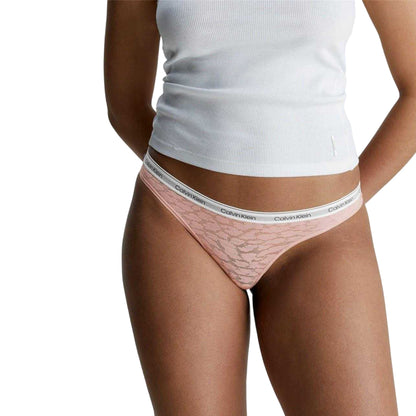 Leopard - Side - Calvin Klein Womens-Ladies Nylon Brazilian Briefs