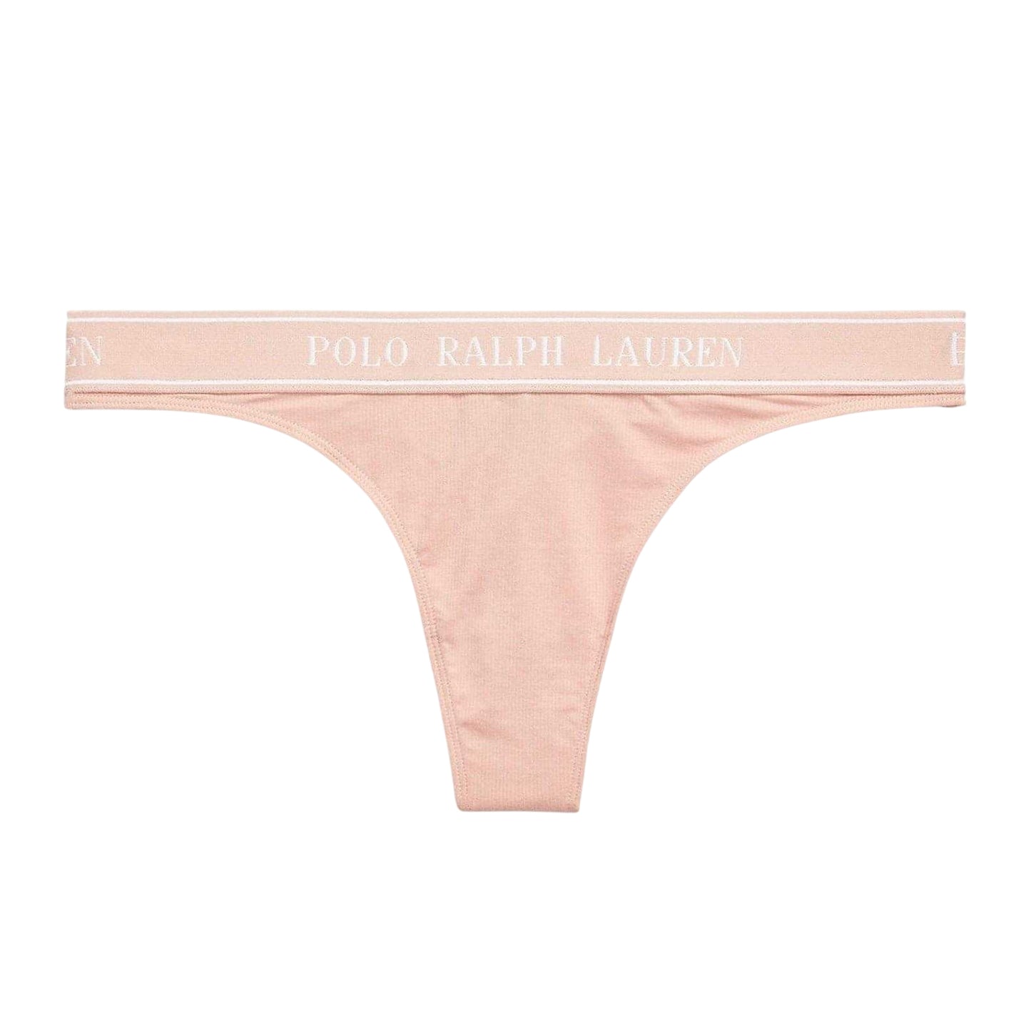 Clay - Front - Ralph Lauren Womens-Ladies Cotton Blend Mid Rise Thong