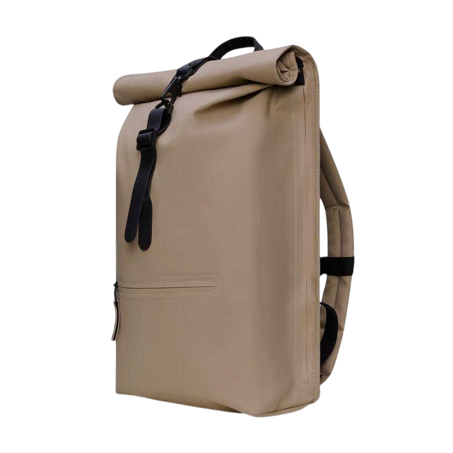 Beige - Side - Rains Plain Waterproof Cycling Rucksack