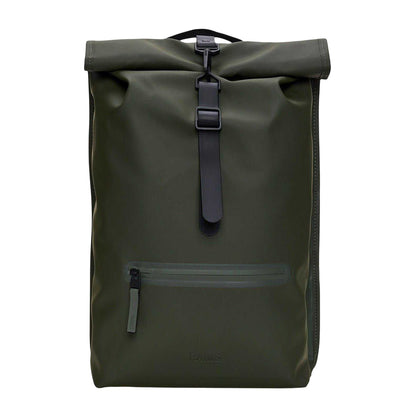 Green - Front - Rains Plain Waterproof Cycling Rucksack