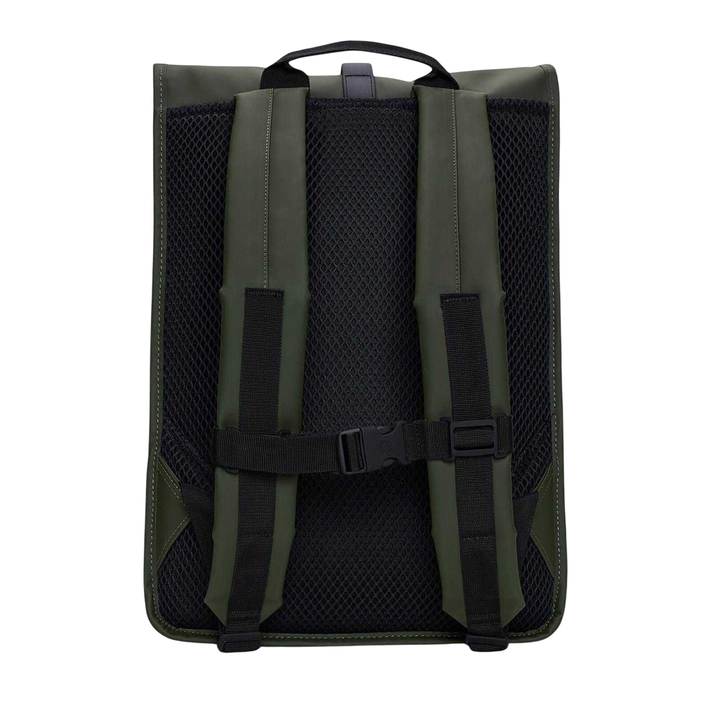 Green - Back - Rains Plain Waterproof Cycling Rucksack
