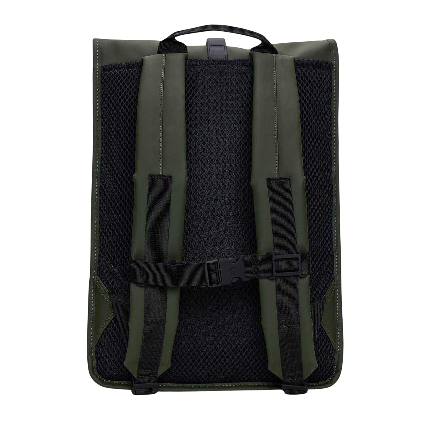 Green - Back - Rains Plain Waterproof Cycling Rucksack