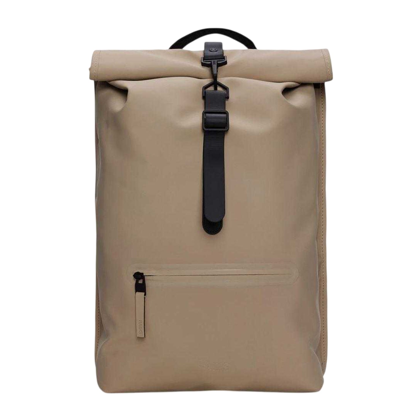 Beige - Front - Rains Plain Waterproof Cycling Rucksack