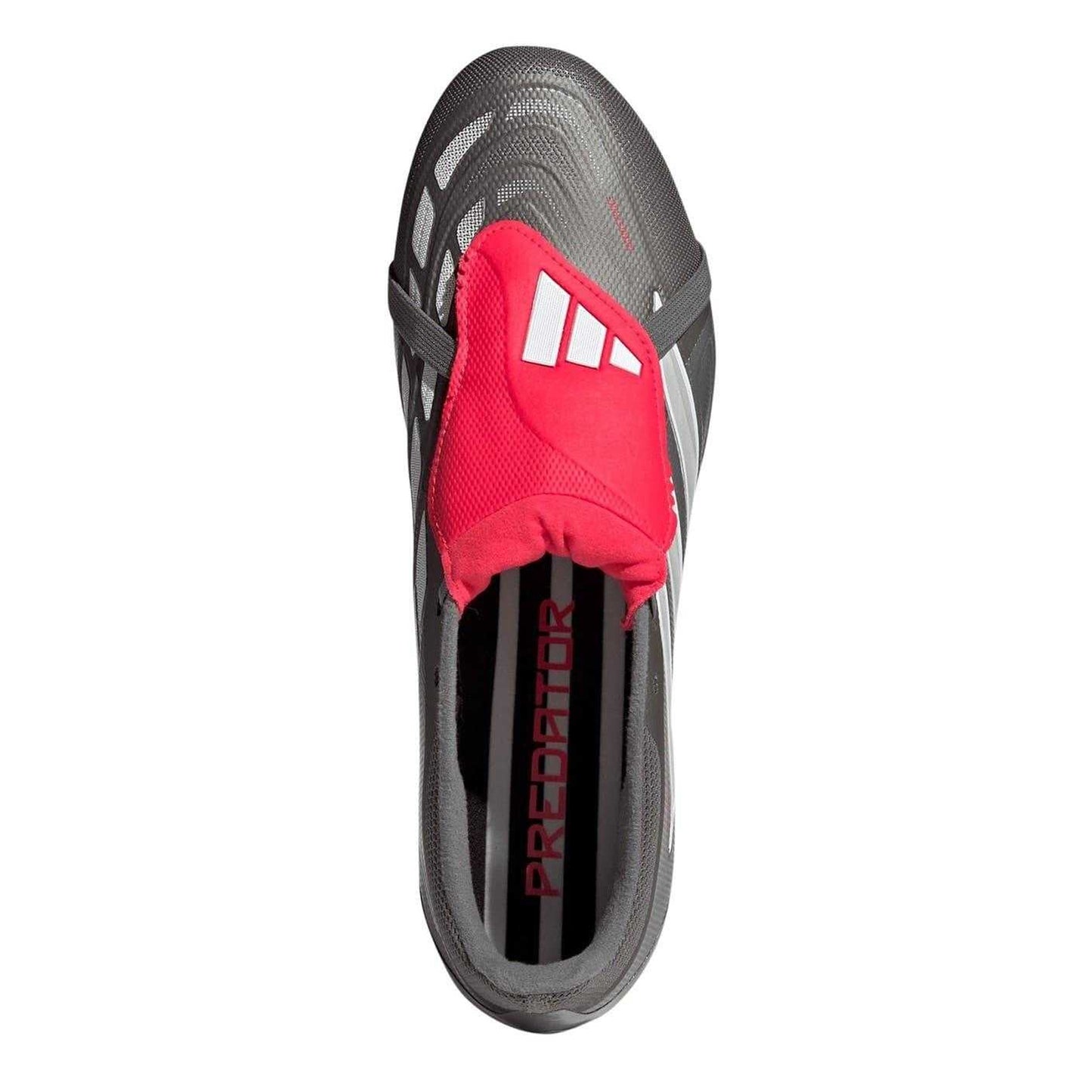 Grey-Red - Lifestyle - Adidas Mens League Fold Over Folded Tongue Soft Ground Football Boots