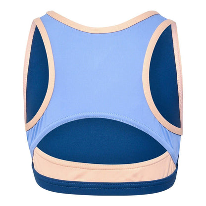 Dark Denim - Back - Hummel Girls Colour Block Two-Piece Swimsuit