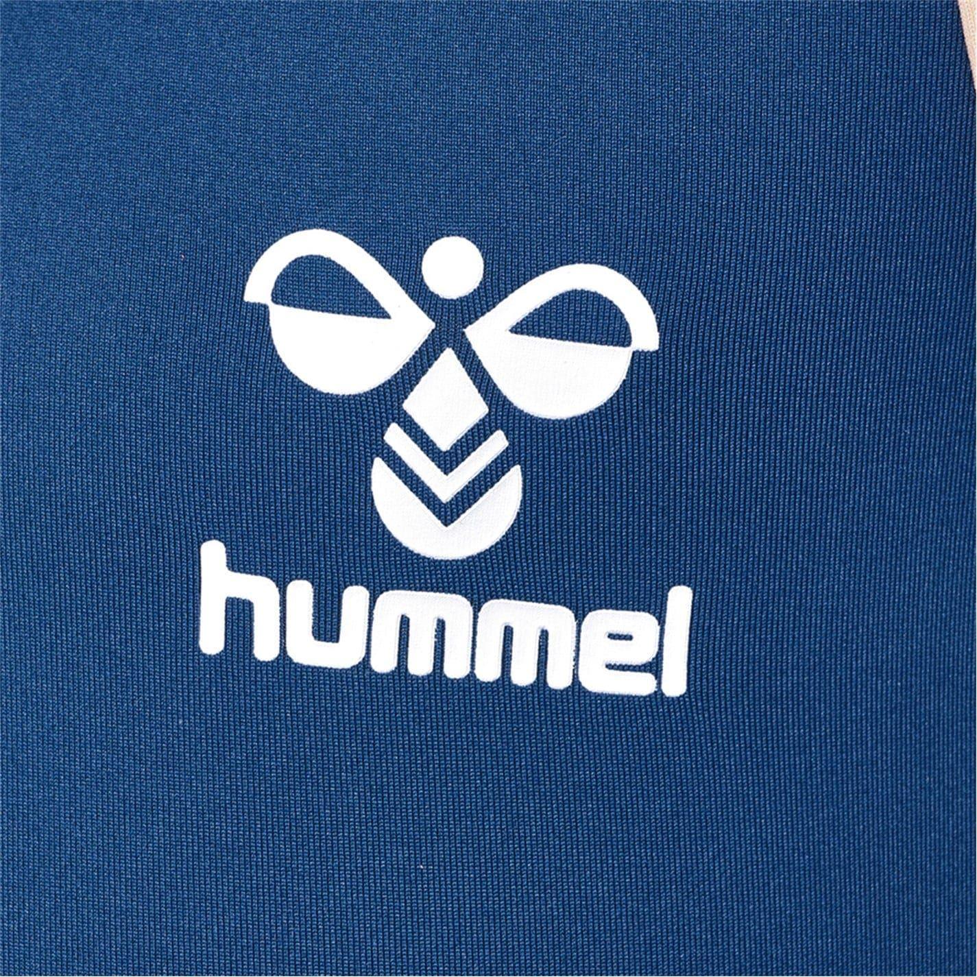 Dark Denim - Pack Shot - Hummel Girls Colour Block Two-Piece Swimsuit