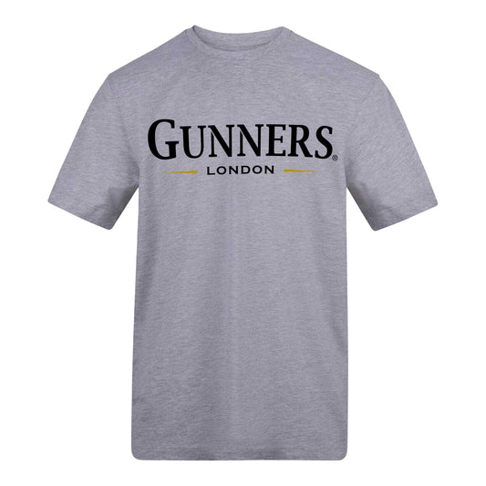 White - Front - AWD Mens Gunners London T-Shirt