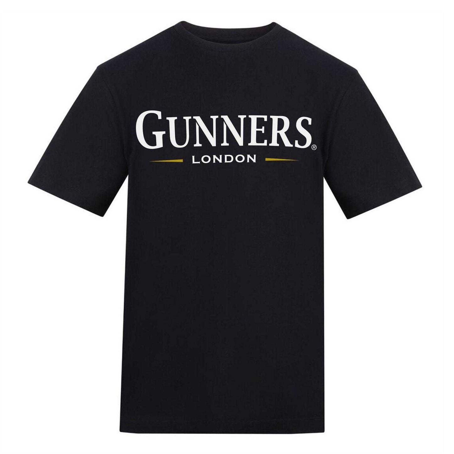 Black - Front - AWD Mens Gunners London T-Shirt
