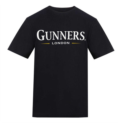 Black - Front - AWD Mens Gunners London T-Shirt