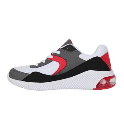 White-Red - Side - Rise Childrens-Kids Dispatch Trainers