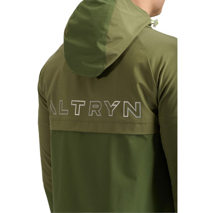 Khaki Green Marl - Back - ALTRYN Mens Wooderson Performance Jacket